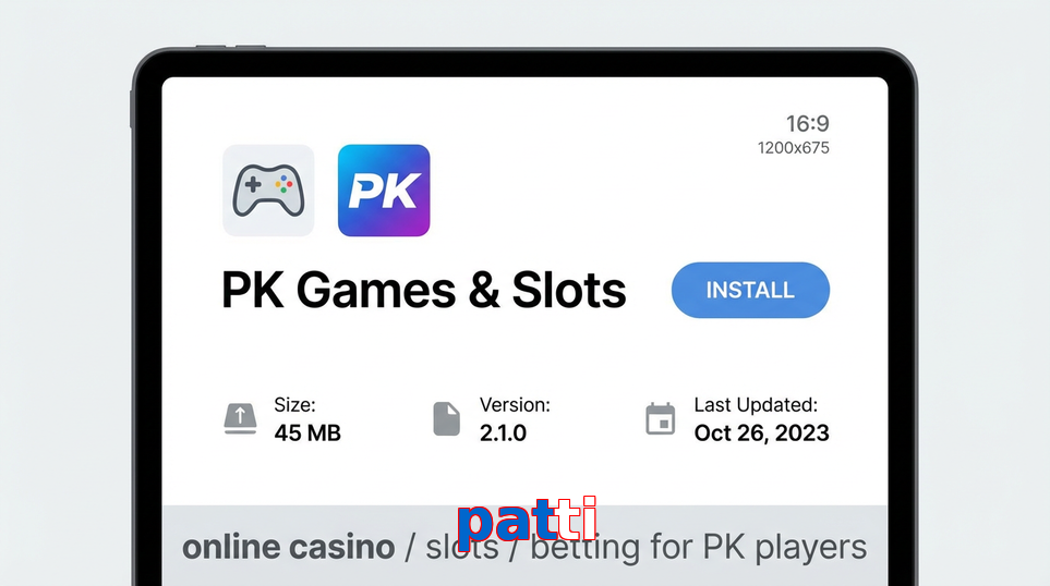 Game list for Patti gameapk section